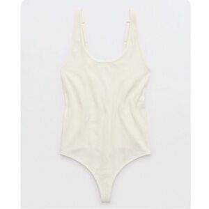 NWT Aerie ($49.95) Superchill Seamless Rib Scoop in Soft Muslin